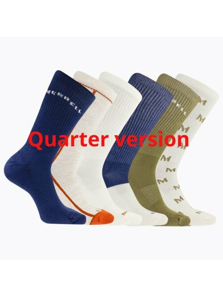 Merrell Merrell čarape MEA33695Q6B2 NVAST RECYCLED CUSHION QUARTER (6 pakovanja) mornarsko plava mješavina S/M MERRELL ČARAPE