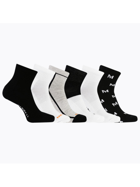 Merrell Merrell čarape MEA33695Q6B2 BKAST RECYCLED CUSHION QUARTER (6 pakovanja) crna mješavina S/M MERRELL ČARAPE