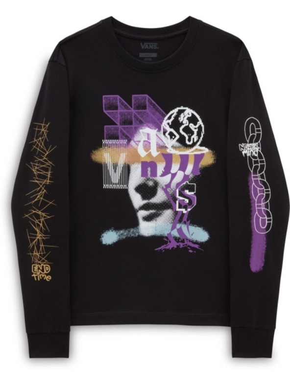 Vans Ženska crna majica dugih rukava Vans Password