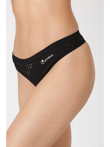 GoldBee Gaćice GoldBee BeString GL Black 3.0