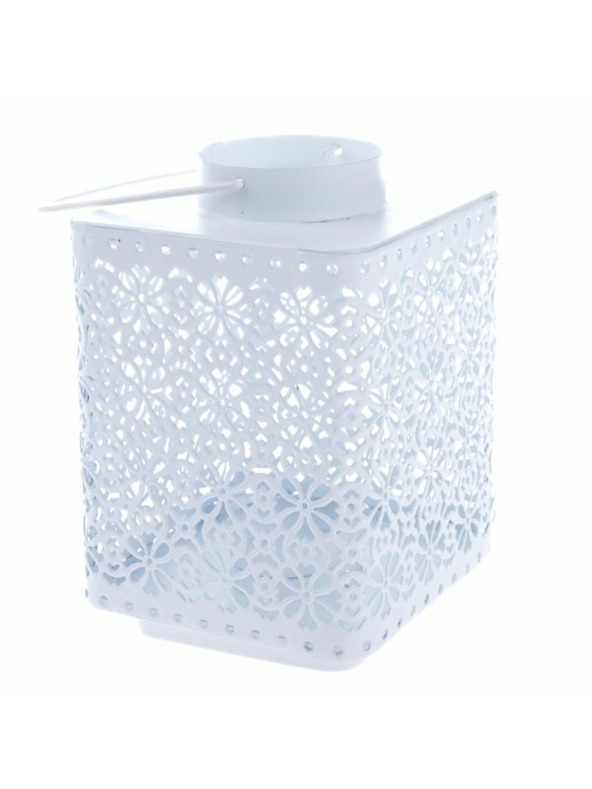 Casa de Engel Metalna lanterna, bijela, 0/12