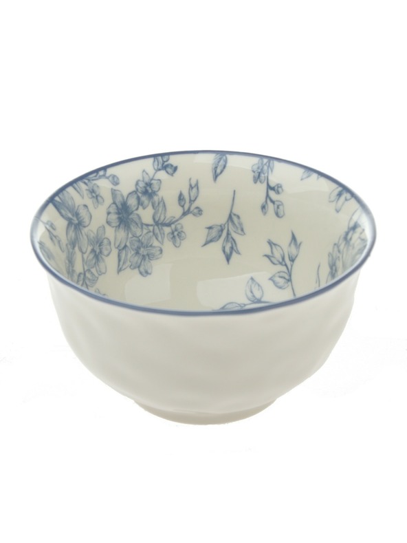 Casa de Engel Keramička zdjela Ø 11,5 - modri cvjetovi, 6/48