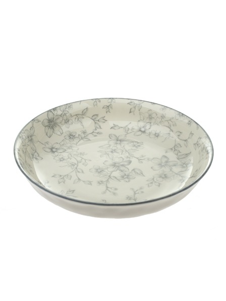 Casa de Engel Keramički duboki tanjur Ø 20cm - sive cvjetove, 6/24