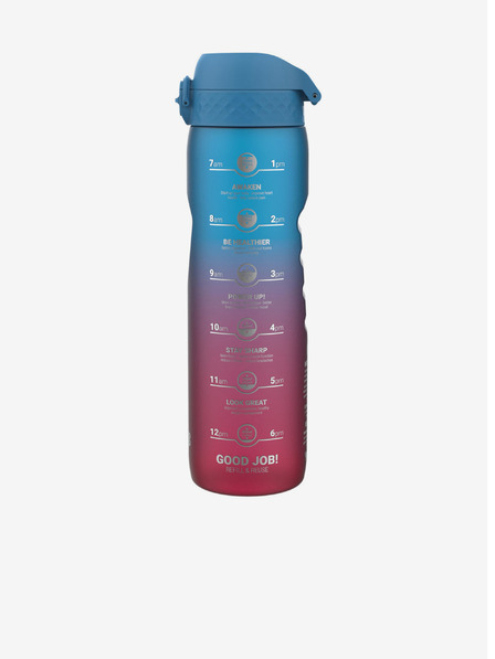 ION8 Plavo-ružičasta boca Ion8 Leak Proof Motivator (1000 ml)