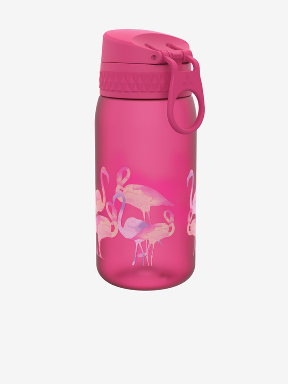 ION8 Tamno ružičasta uzorovana boca bez BPA Ion8 Leak Proof Flamingosi (350 ml)