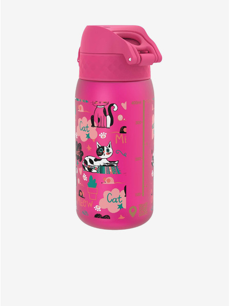 ION8 Tamno ružičasta šarena boca Ion8 Leak Proof Cats (350 ml)