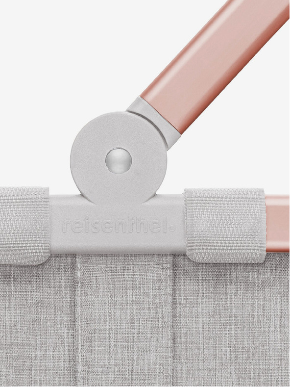 Reisenthel Sivi shopping košara s ružičastim okvirom Reisenthel Carrybag