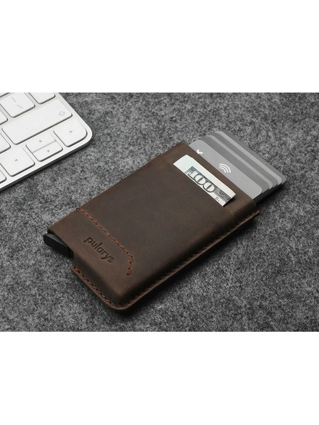 Pularys Pularys muški kožni novčanik Gobi smeđi