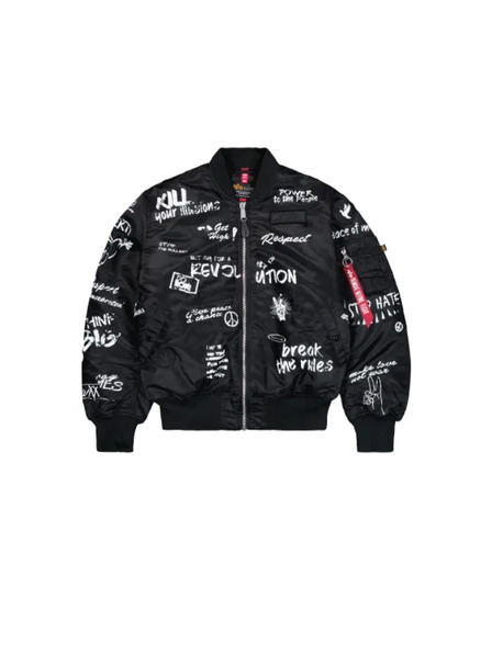 Alpha Industries Muška crna bomber jakna Alpha Industries MA-1 Peace