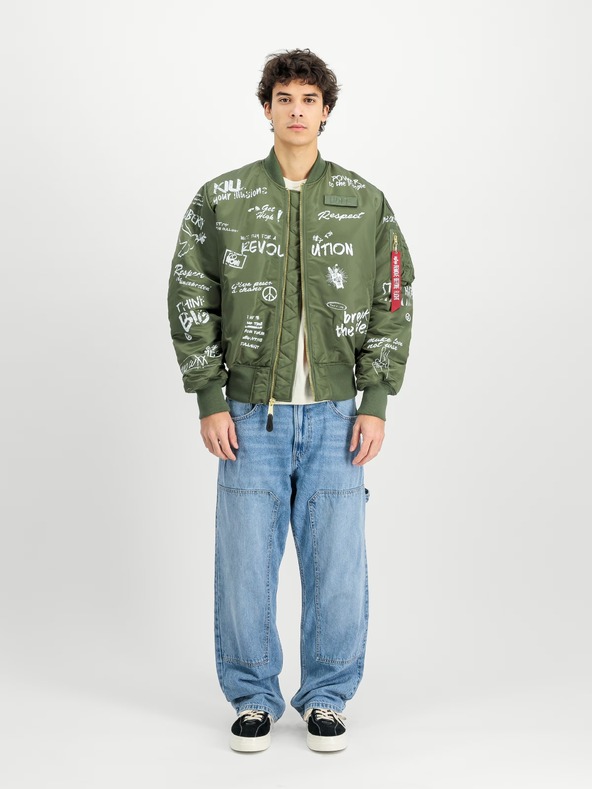 Alpha Industries Muška zelena bomber jakna Alpha Industries MA-1 Peace