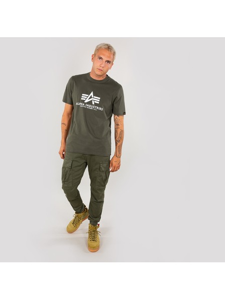 Alpha Industries Zelena muška majica Alpha Industries Basic T Dark Olive