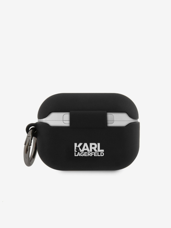Karl Lagerfeld Rue St Guillaume silikonska futrola za Airpods Pro Black Karl Lagerfeld