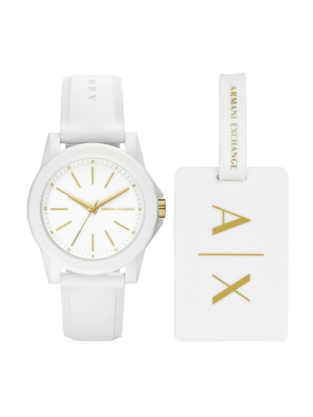 Armani Exchange Armani Exchange ženski poklon set sata Lady Banks i traka za prtljagu AX7126