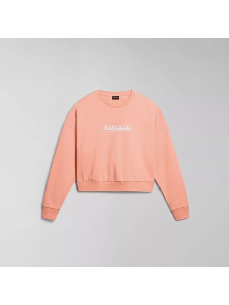 Napapijri Ženska ružičasta dukserica s printom Napapijri B-Box W C S P1I Pink Salmon