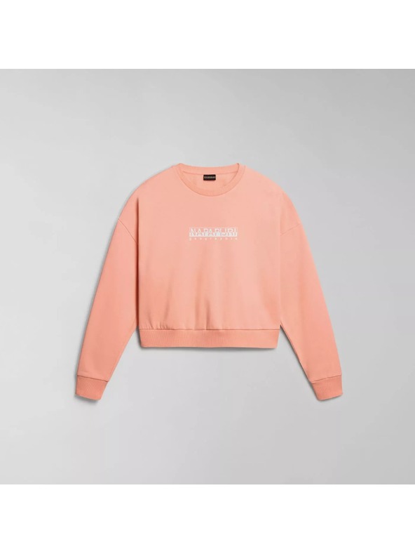 Napapijri Ženska ružičasta dukserica s printom Napapijri B-Box W C S P1I Pink Salmon