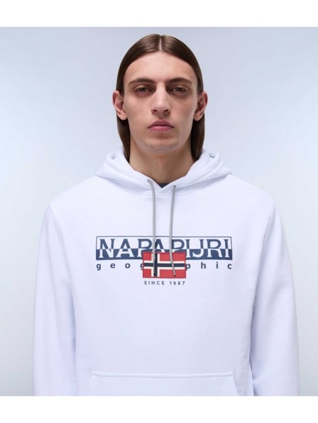 Napapijri Muška bijela dukserica b-aylmer Napapijri