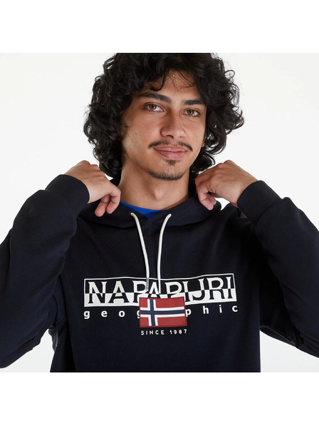 Napapijri Muška crna dukserica b-aylmer Napapijri