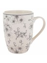 Casa de Engel Keramička šalica 300ml - sivi cvjetovi, 6/36