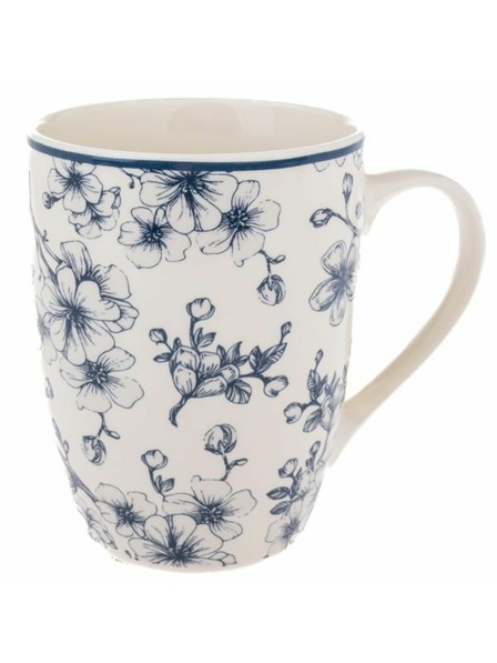 Casa de Engel Keramička šalica 300ml - plavi cvjetovi, 6/36