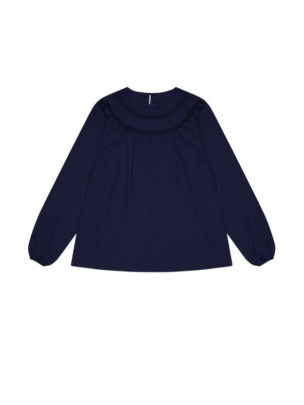 Moodo Jednobojna košuljasta bluza