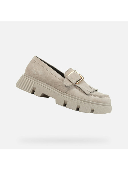 Geox Krem ženske mokasine Geox Vilde