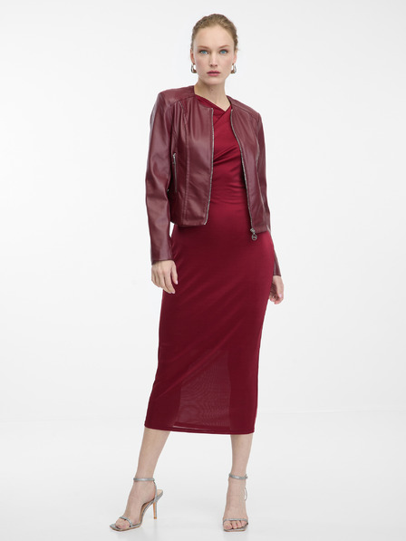 Orsay Bordo ženska kožna jakna ORSAY