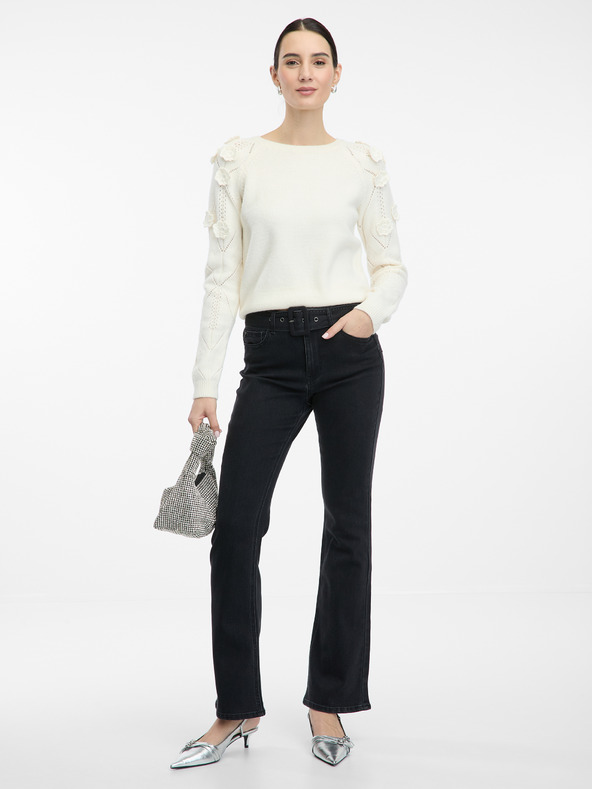 Orsay Crne ženske bootcut traperice ORSAY