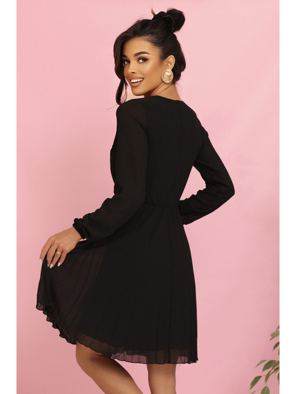 numoco Nabrane haljine ISABELLE s dugim rukavima i dekolteom