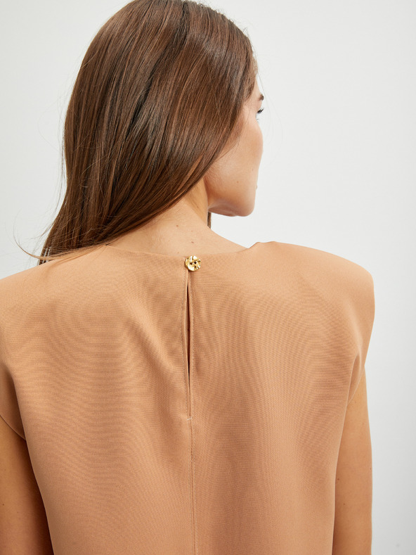 SIMPO Bež ženska haljina Simpo Wide