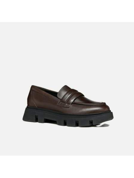 Geox Tamnosmeđe ženske mokasinke Geox Vilde