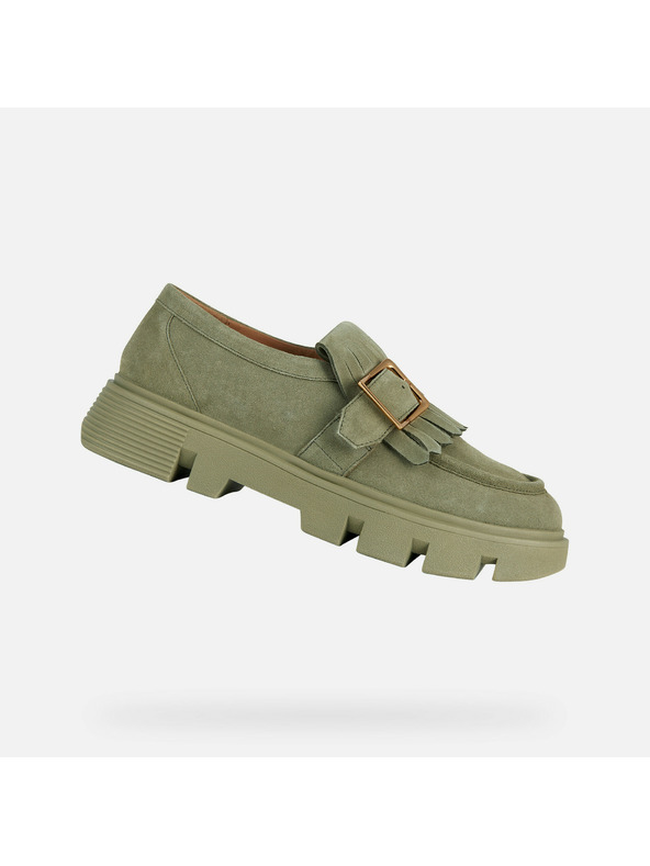 Geox Svijetlozelene ženske mokasinke Geox Vilde