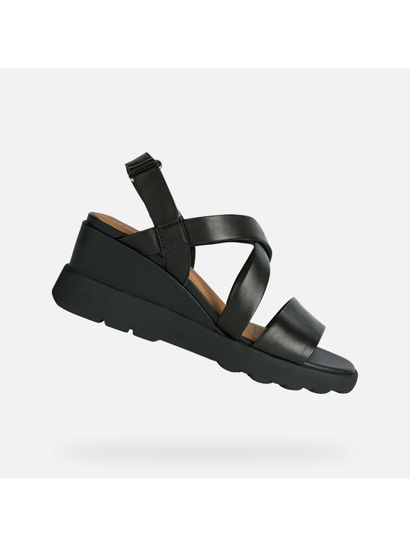 Geox Crne ženske sandale Geox Spherica EC6