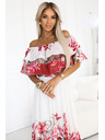 numoco Duge ljetne haljine s crvenim ombré cvjetnim uzorkom