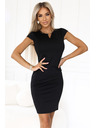 numoco Senzualne uske haljine s kratkim rukavima i dekorativnim izrezom