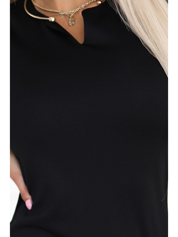 numoco Senzualne uske haljine s kratkim rukavima i dekorativnim izrezom