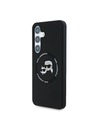 Karl Lagerfeld Karl Lagerfeld Liquid Silicone K&CH Heads MagSafe Stražnji Poklopac za Samsung Galaxy S25 Black