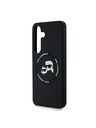 Karl Lagerfeld Karl Lagerfeld Liquid Silicone K&CH Heads MagSafe Stražnji Poklopac za Samsung Galaxy S25 Black
