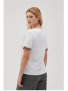 Moodo Bijela basic majica s V-izrezom