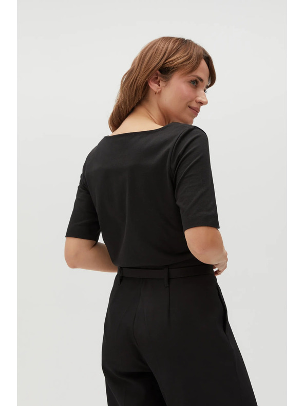 Moodo Crna uzorkovana majica