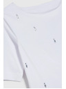 Moodo Bijela basic majica s tročetvrt rukavima
