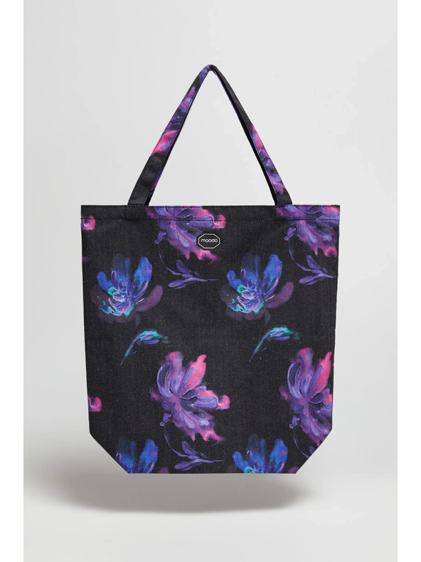 Moodo Tamna pamučna šarena torba
