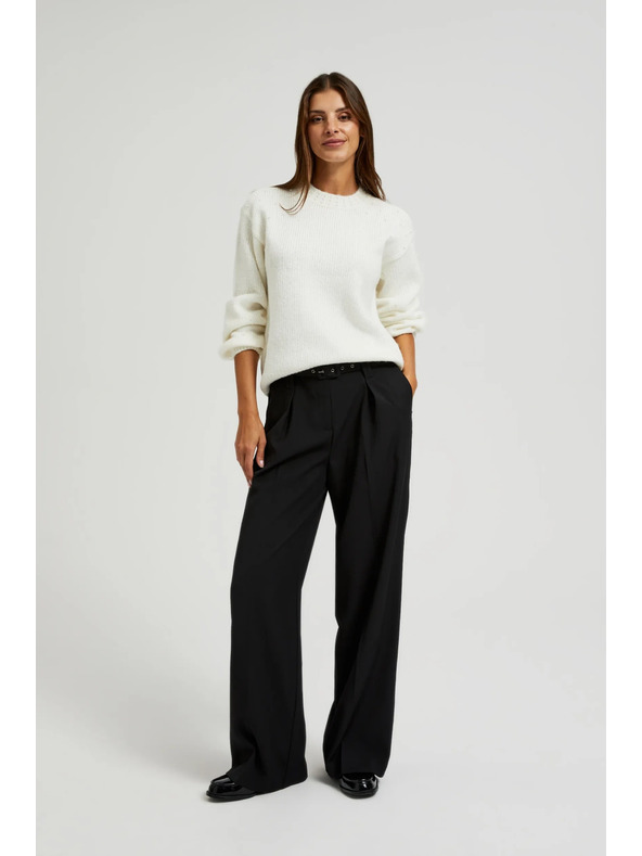 Moodo Bijeli džemper s balonastim rukavima