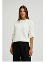 Moodo Bijeli džemper s balonastim rukavima