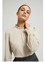 Moodo Bež ženski top s dugim rukavima