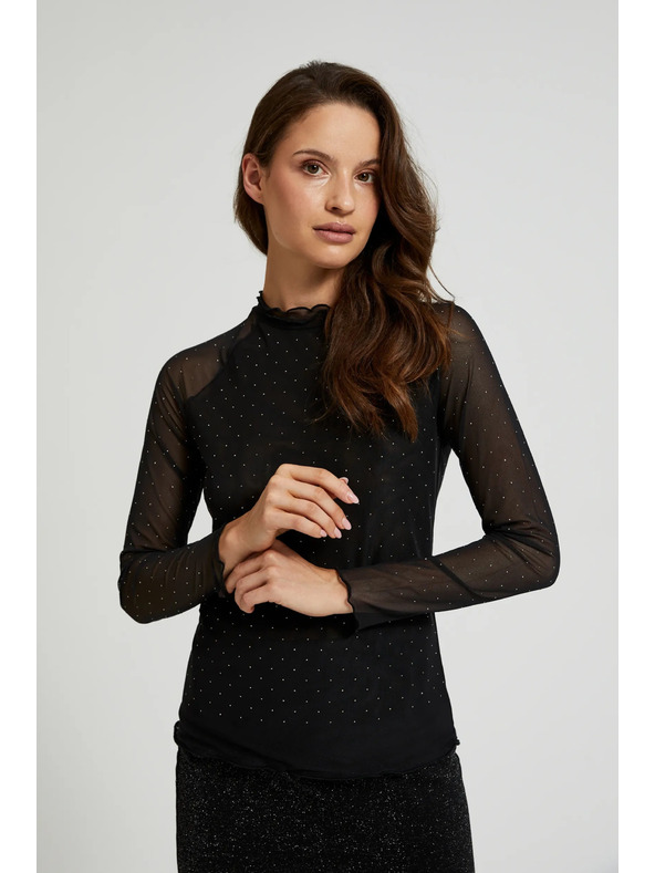 Moodo Crni rolak s dugim rukavima