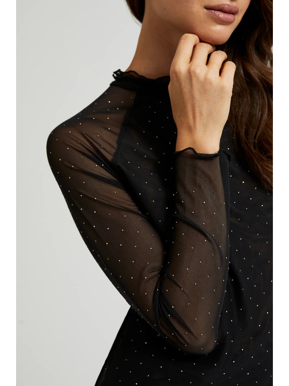 Moodo Crni rolak s dugim rukavima