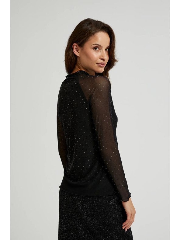 Moodo Crni rolak s dugim rukavima