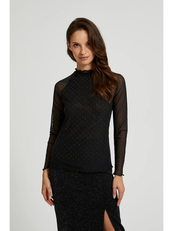 Moodo Crni rolak s dugim rukavima