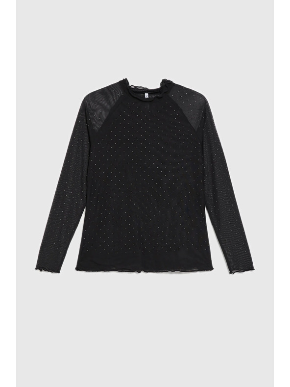 Moodo Crni rolak s dugim rukavima