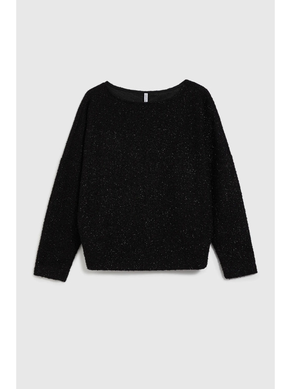 Moodo Crni top s dugim rukavima